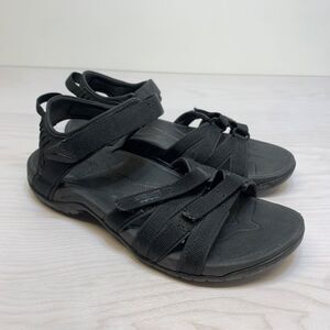 Teva Tirra Black/Black Strappy Sandal Women's Size 8